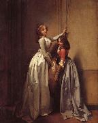Louis-Leopold Boilly In the Entrance painting
